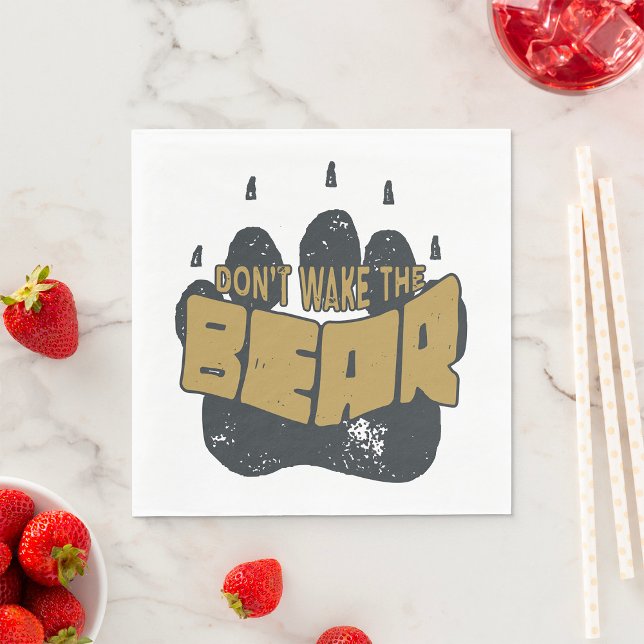 Guardanapo De Papel Não Acordar O Urso (Criador carregado)