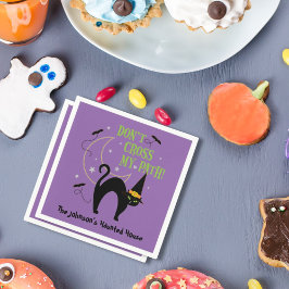 Guardanapo De Papel Não atravesse o meu caminho Halloween.