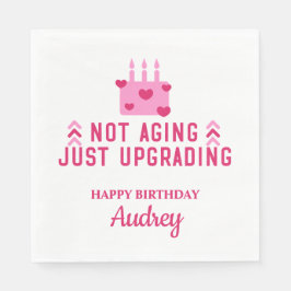 Guardanapo De Papel Não Envelhecer Apenas Atualizando Aniversário Pers