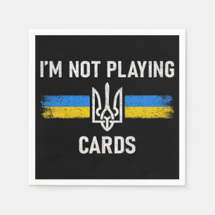 Guardanapo De Papel Não estou jogando cartas - palavras Zelensky 2025