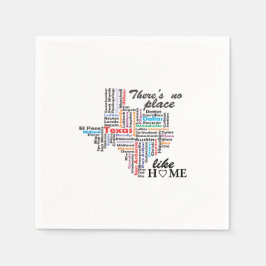Guardanapo De Papel Não há lugar como casa no texas