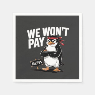 Guardanapo De Papel Não pagamos Tarifas Anti Trump