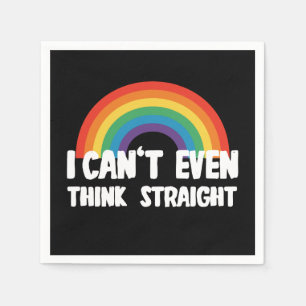 Guardanapo De Papel Não Posso Nem Pensar Direito Piada Orgulho Gay