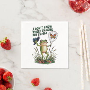 Guardanapo De Papel Não sei para onde vou, mas sou Gay