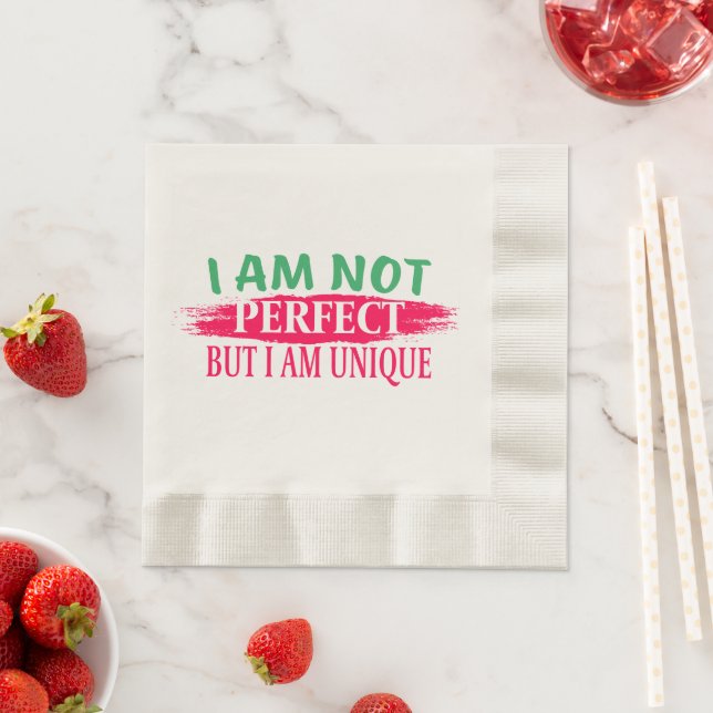 Guardanapo De Papel Não sou perfeito, mas sou único (Insitu)