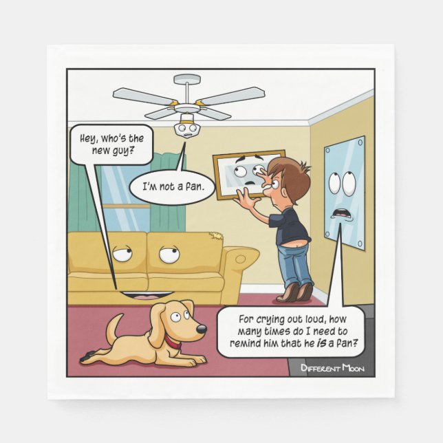 Guardanapo De Papel Não sou um fã do partido Napkins (Frente)