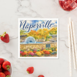 Guardanapo De Papel Naperville Illinois Fonte de Dente-de-Leão Riverwa