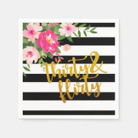 Napkin 30 e suave - Stripes negras/brancas