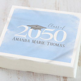 Guardanapo De Papel Napkin Clássico Personalizado de Graduação Azul