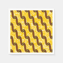 Napkin colorido com padrão de tecido africano