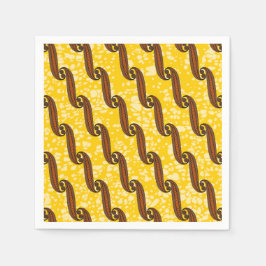 Guardanapo De Papel Napkin colorido com padrão de tecido africano