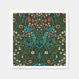 GUARDANAPO DE PAPEL NAPKIN COM DESIGN WILLIAM MORRIS "TULIPS"