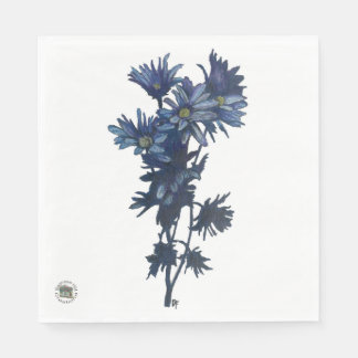 Guardanapo De Papel Napkin de Papel Buquê Azul