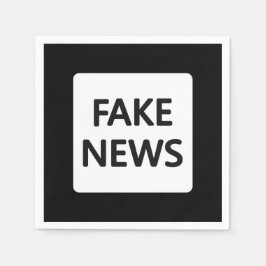 GUARDANAPO DE PAPEL NAPKIN DE PAPEL DE NOTÍCIAS FALSAS