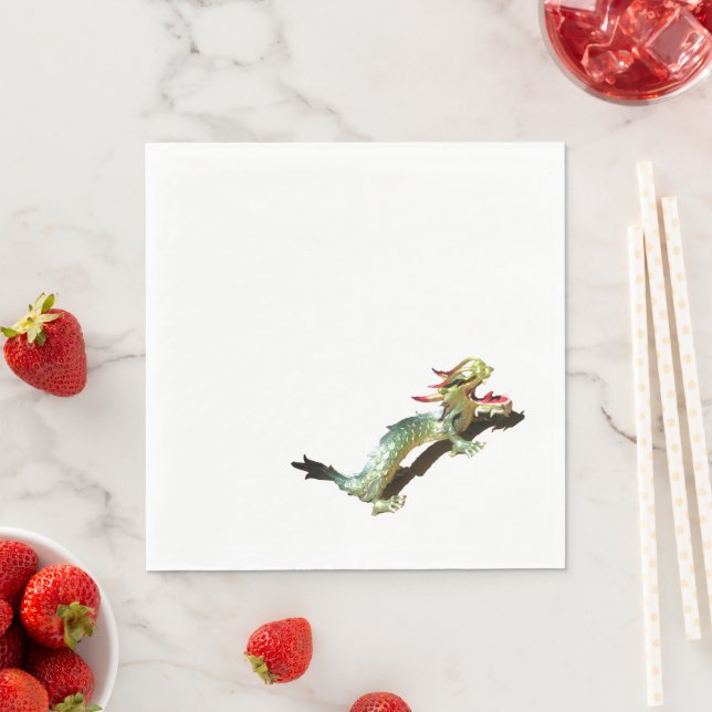 Guardanapo De Papel Napkin de Papel - Dragão com Sombra (Insitu)