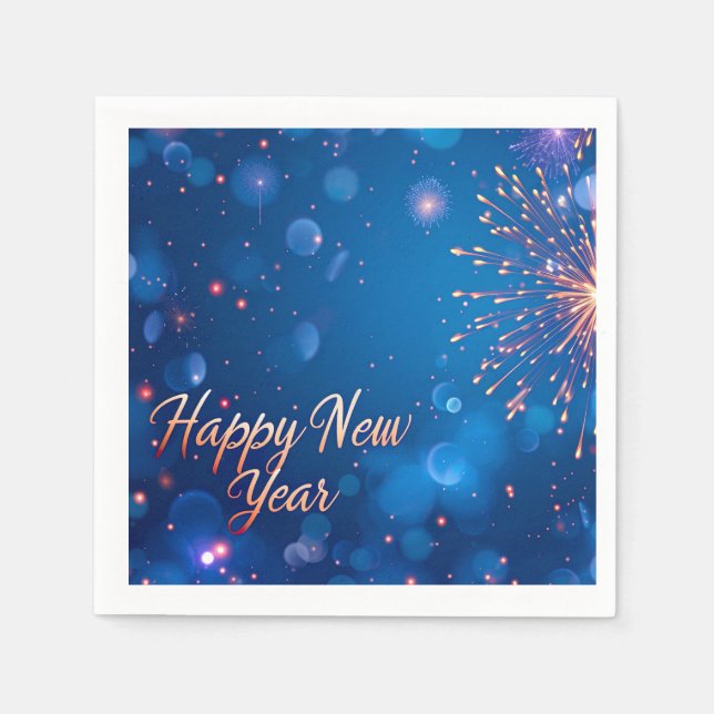 Guardanapo De Papel Napkin de Papel feliz ano novo (Frente)