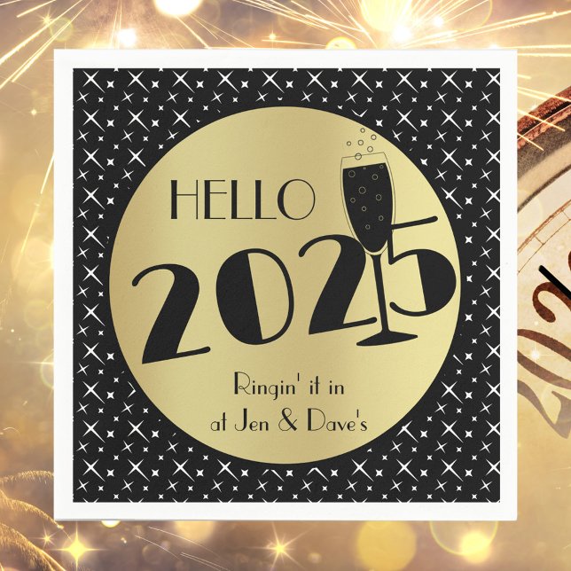 Guardanapo De Papel Napkin de Papel feliz ano novo (Criador carregado)