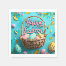 Guardanapo De Papel Napkin de Papel felz pascoa