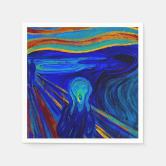 Guardanapo De Papel Napkin de Papel Gritar Azul