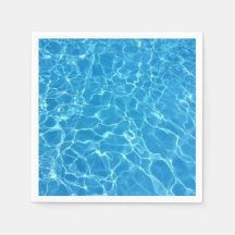 Napkin descartável com água azul