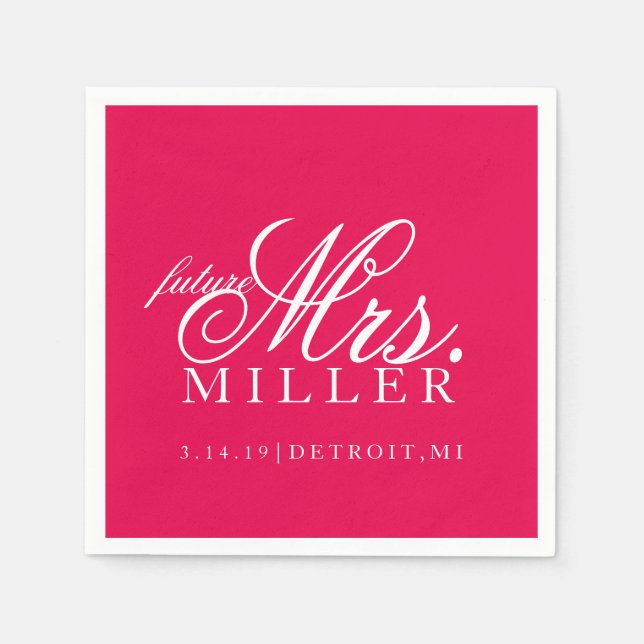 Guardanapo De Papel Napkin - futura Sra. (Frente)