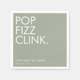 Guardanapo De Papel Napkin - Pop Fizz Clink