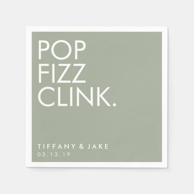 Guardanapo De Papel Napkin - Pop Fizz Clink (Frente)