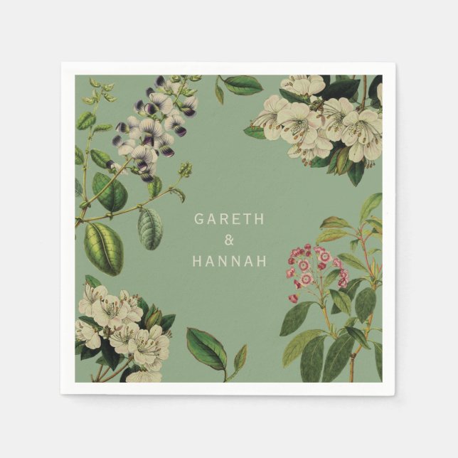 GUARDANAPO DE PAPEL NAPKIN-SAGE DE PAPEL BOTÂNICO (Frente)