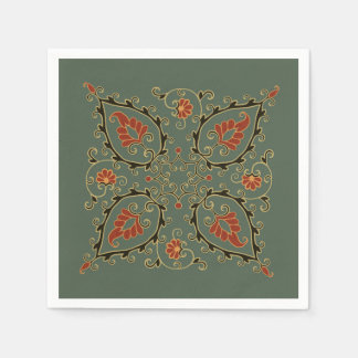 Guardanapo De Papel Napkin with Uzbekistan design