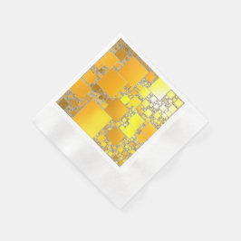 Guardanapo De Papel Napkins amarelo e laranja ao quadrado