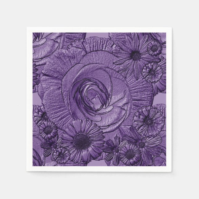Guardanapo De Papel NAPKINS DE CACHAÇO Roxo-Escuro-Escuro (Frente)