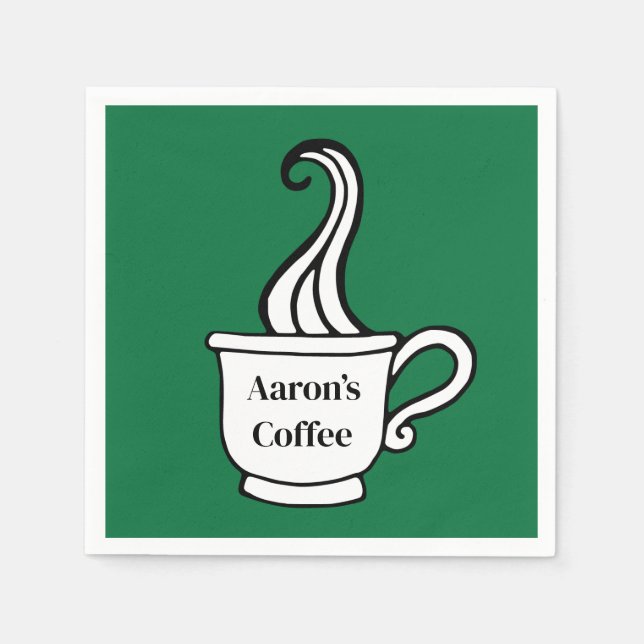 Guardanapo De Papel Napkins de Café Personalizado (Frente)