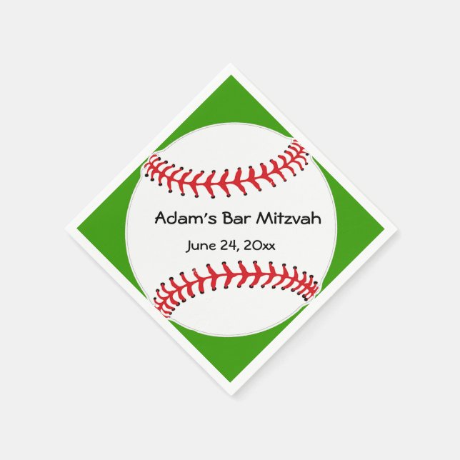 Guardanapo De Papel Napkins de Design de Baseball (Canto)