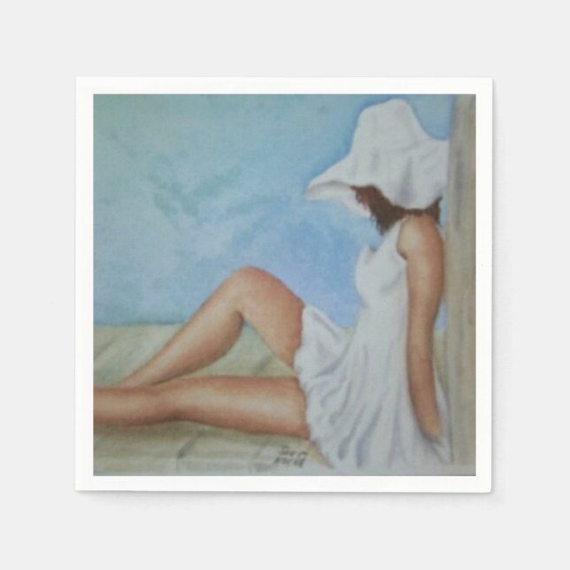 GUARDANAPO DE PAPEL NAPKINS DE PAPEL BELEZA DE BANHO (Frente)