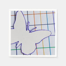 GUARDANAPO DE PAPEL NAPKINS DE PAPEL DE BORDA VERIFICADOS