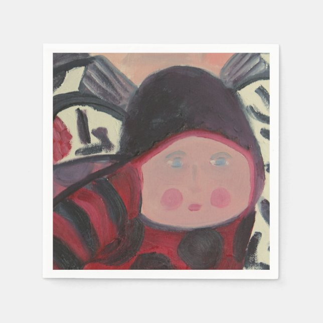 GUARDANAPO DE PAPEL NAPKINS DE PAPEL LADYBUG (Frente)