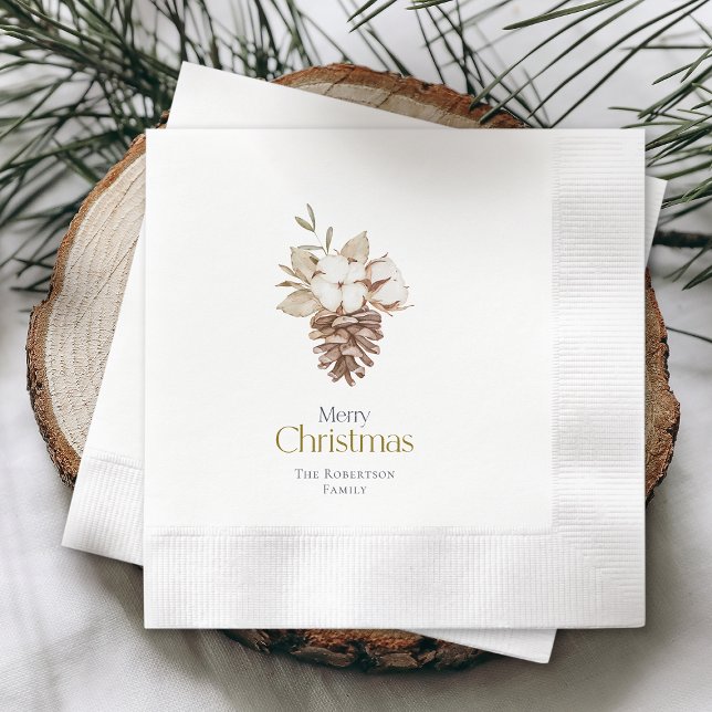 Guardanapo De Papel Napkins Decorativo Elegante De Inverno (Criador carregado)