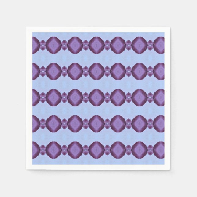 Guardanapo De Papel Napkins Designer Roxo E Azul (Frente)