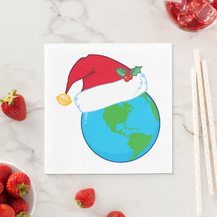 Guardanapo De Papel Napkins do Natal Mundial