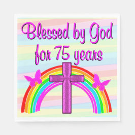 GUARDANAPO DE PAPEL NAPKINS DO PARTIDO CHRISTIAN 75º ANIVERSÁRIO