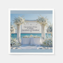 Guardanapo De Papel Napkins-Elegant Bridal Napkins