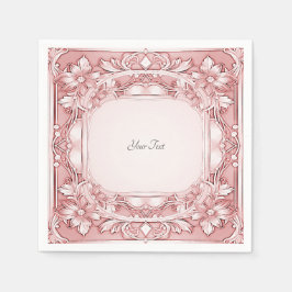 Guardanapo De Papel Napkins Floral Rosa