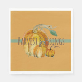 Guardanapo De Papel Napkins: Harvest Blessings