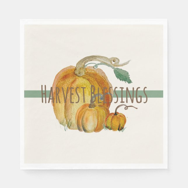 Guardanapo De Papel Napkins: Harvest Blessings (Frente)
