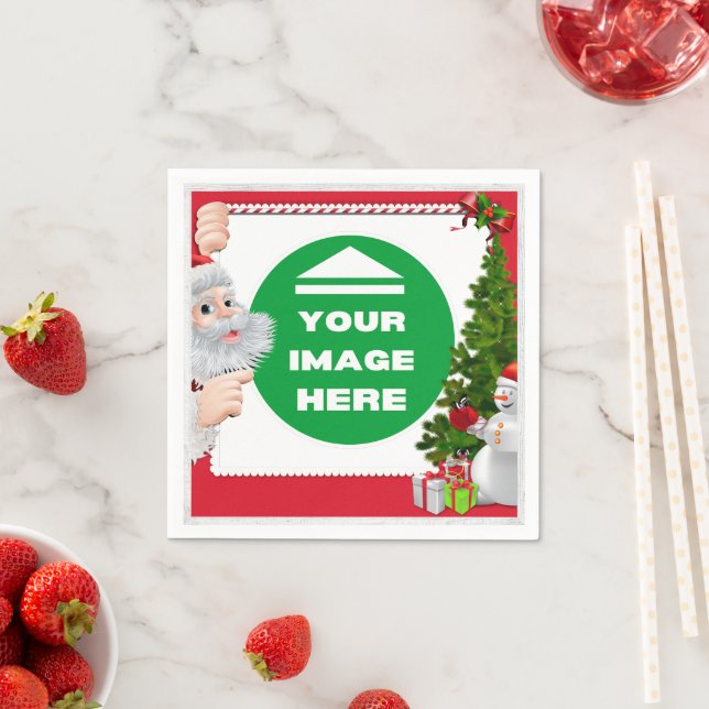 Guardanapo De Papel Napkins Natal - Personalizado - Adicionar Imagem / (Insitu)