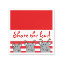 Napkins personalizado "Compartilhe o Amor"