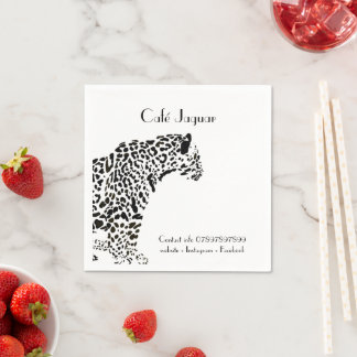 Guardanapo De Papel Napkins personalizado para Jaguar Business preto e