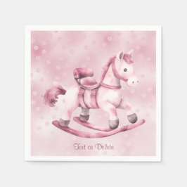 Guardanapo De Papel Napkins Rosa Rocking Horse