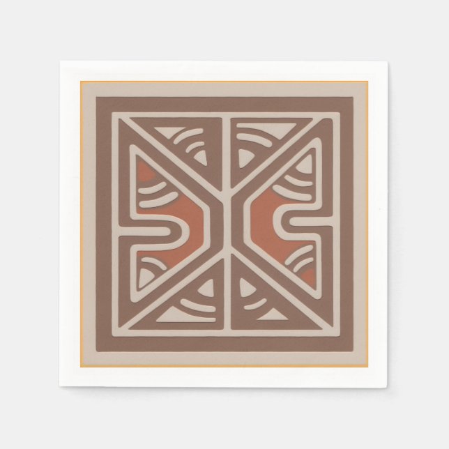 Guardanapo De Papel Napkins with art inspired by New Guinea (Frente)