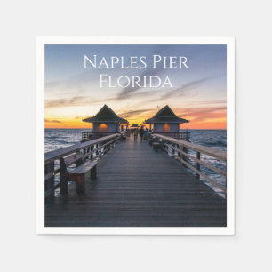 Guardanapo De Papel Nápoles Pier Florida Ocean Beach